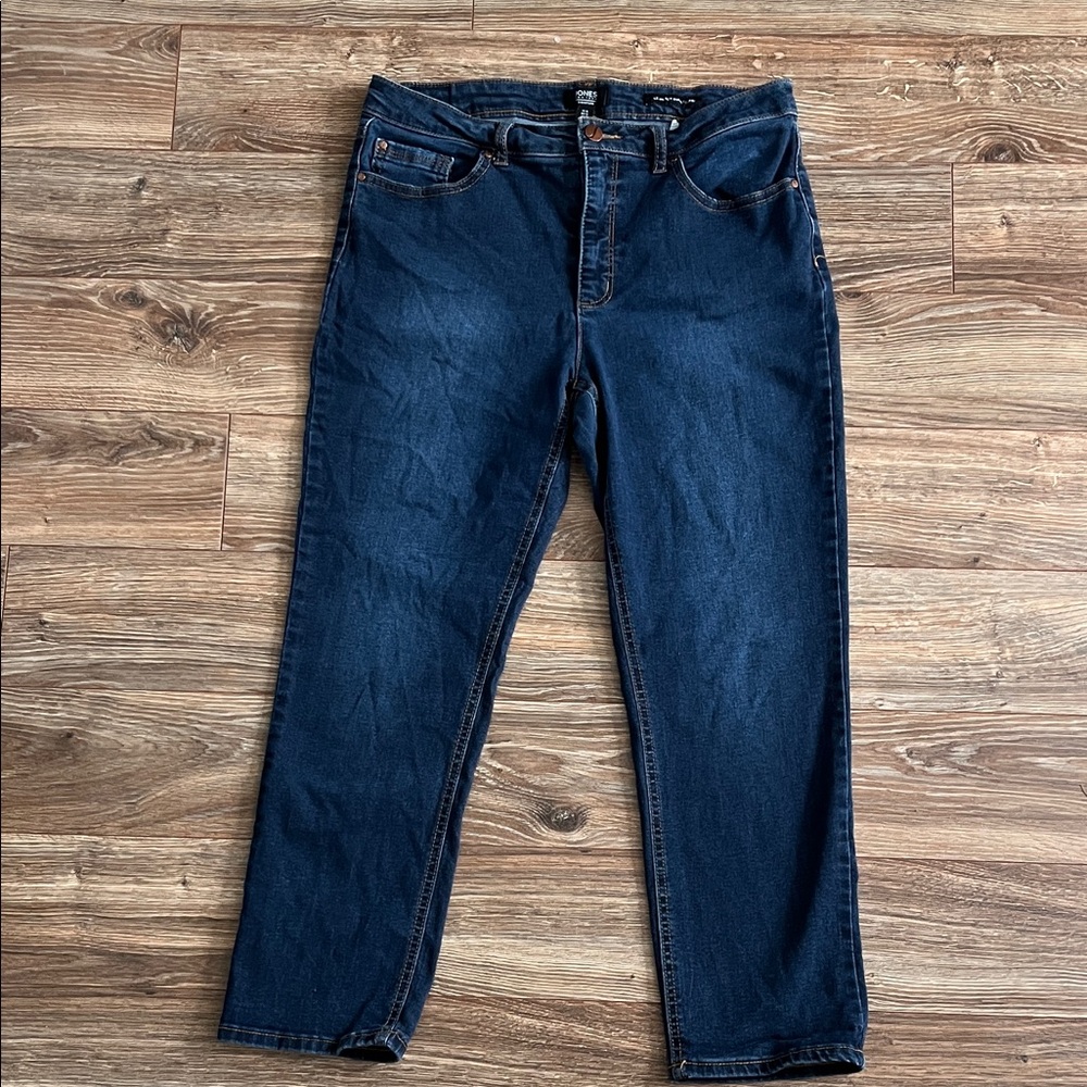 Jones New York Dark Blue Ankle Jeans